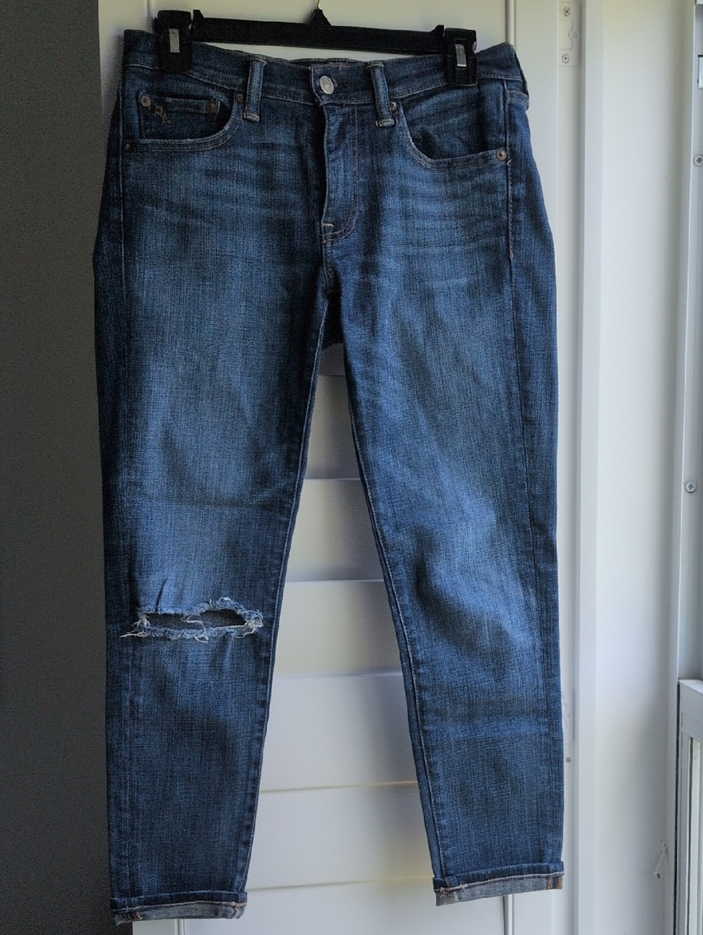 Polo Dark Blue Women's Distressed Skinny Jeans